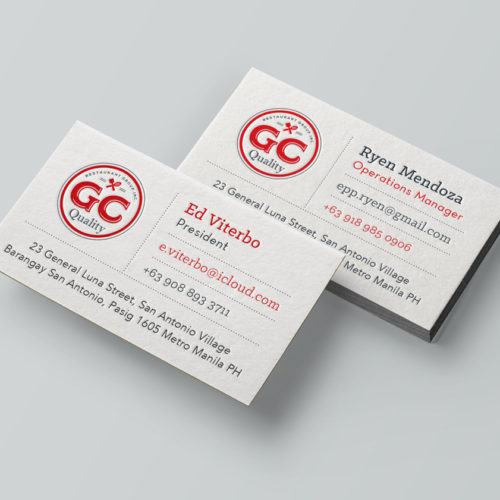 GC business card design