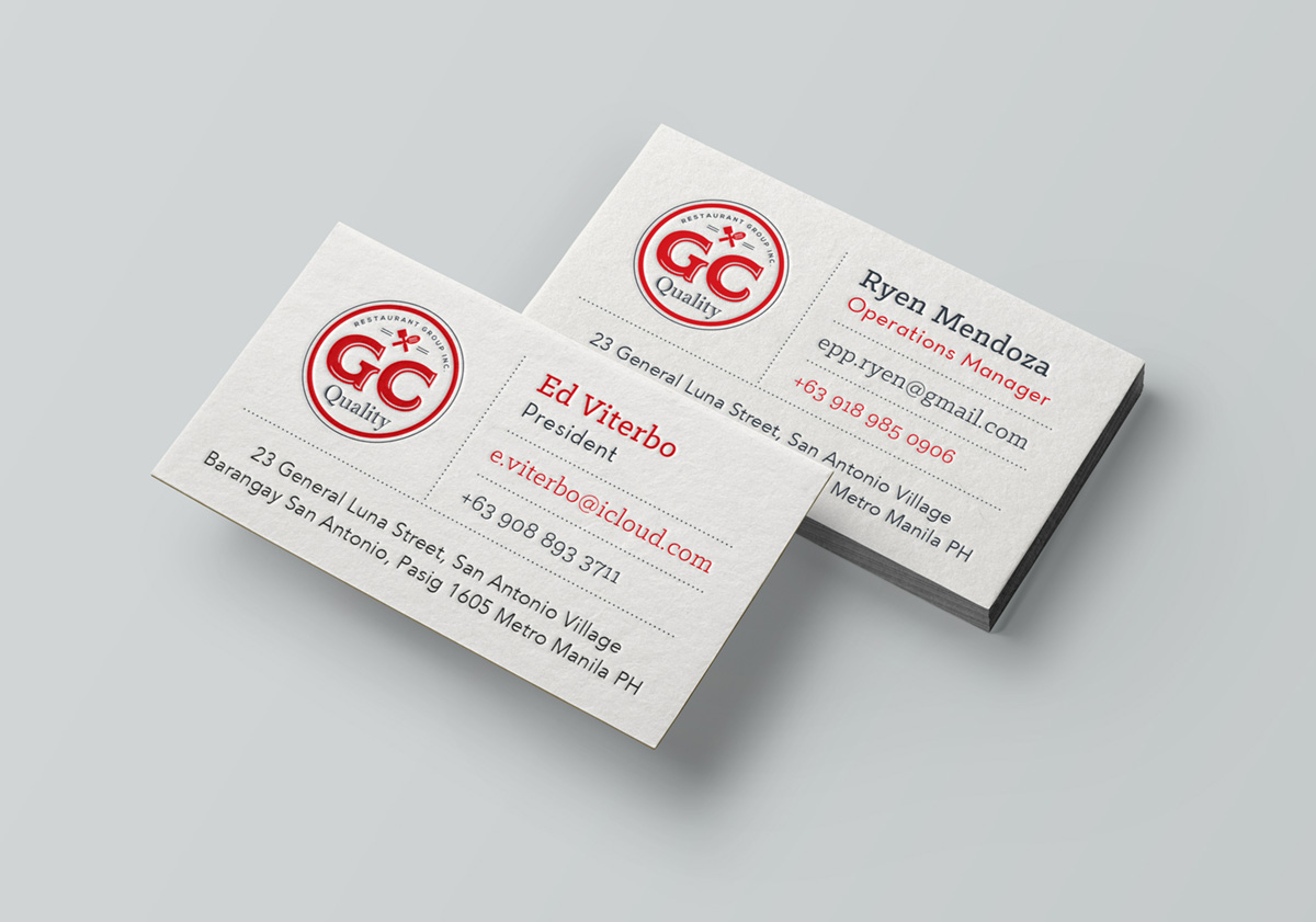 GC business card design