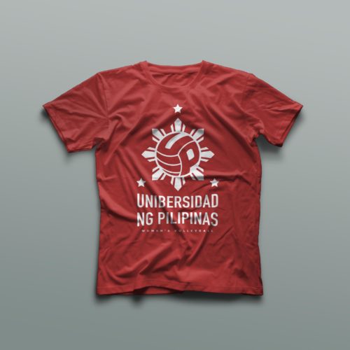 UP red tshirt with logo