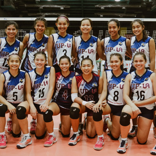 Group shot of UP women's volleyball team