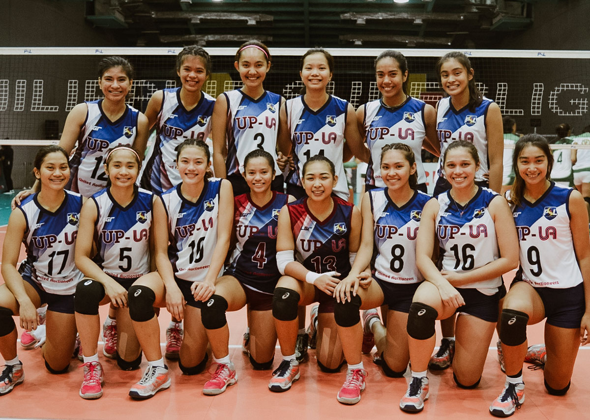 Group shot of UP women's volleyball team
